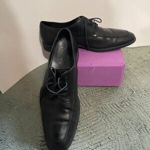 Cole Haan Air Men Shoe Adams Size 9 M Apron Derby Black Oxford C09438